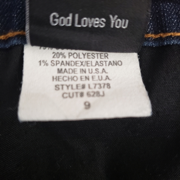 Flying Monkey Dark Blue Flare Denim Jeans - Picture 9 of 12